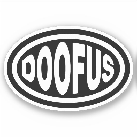 DOOFUS STICKER (Voorkant)