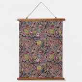 Doogavebeestjes op mochasbruin hangend wandkleed (Voorkant)