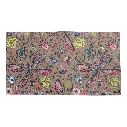 Doogavebeestjes op mochasbruin kussensloop (Achterkant-Links)