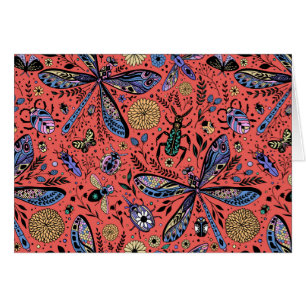 Doogaveinsecten op koraalrood