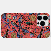 Doogaveinsecten op koraalrood Case-Mate iPhone case (Achterkant (horizontaal))