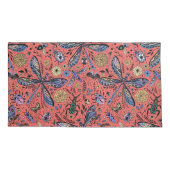 Doogaveinsecten op koraalrood kussensloop (Achterkant-Links)