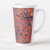 Doogaveinsecten op koraalrood latte mok (Rechts)