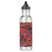 Doogaveinsecten op koraalrood waterfles (Links)