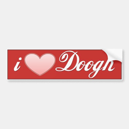 Doogh Golden Letter Yogurt Drink Bumpersticker (Voorkant)