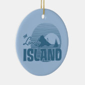 Dookie Island - Blue Keramisch Ornament (Rechts)