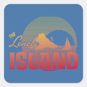 Dookie Island - Color Vierkante Sticker