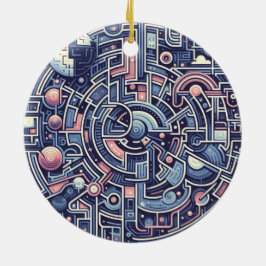 doolhof keramisch ornament