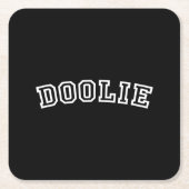 DOOLIE VIERKANTE KARTONNEN ONDERZETTER (Voorkant)