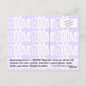 DOOM ! Cartes postales violettes du magazine "Z" (Dos)
