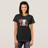 Doom- en Bloomkat-schedel T-shirt (Voorkant volledig)