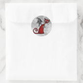 doom kat ronde sticker (Tas)