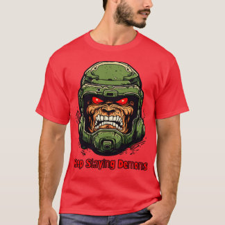 Doom Keep Slay Demons Guy T-shirt