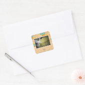 Doom op jezelf vierkante sticker (Envelop)