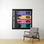 DOOM Scrolling Discord - Retro Forest Wall Art Wandkleed (In Situ (horizontaal))