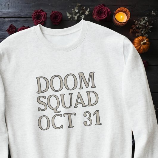 Doom Squad Oct 31 Eenvoudig Halloween Sweatshirt