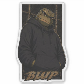 Doom The Bullfrog Streetwear Grafische Sweater Sticker