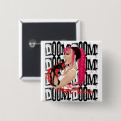 DOOM! Tijdschrift "Z"-Button Vierkante Button 5,1 Cm (Voorkant /achterkant)