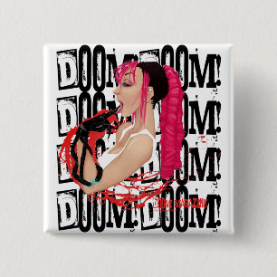 DOOM! Tijdschrift "Z"-Button Vierkante Button 5,1 Cm