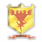 Doomcock Coat of Arms Vinyl Sticker (Voorkant)