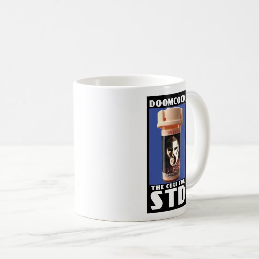 Doomcock Cures STD Coffee Mok (Voorkant rechts)