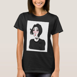 Doomer girl E girl Feels Wojak Meme T-shirt
