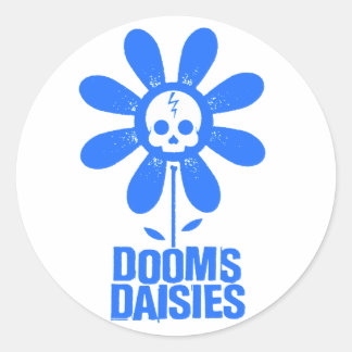 Dooms Daisies Ronde Sticker