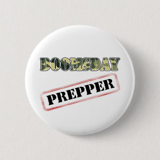 DoomsDay Prepper Stamp Ronde Button 5,7 Cm