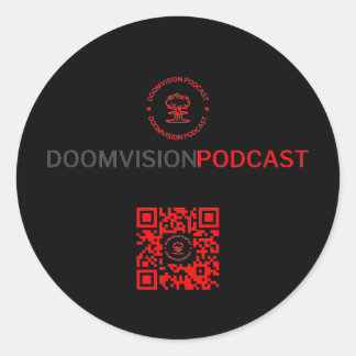 DoomVision-Sticker Ronde Sticker