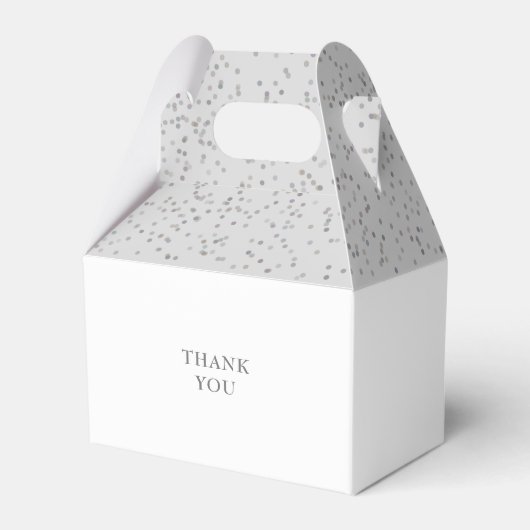 Doop Christening Zilver Stof Bedankdoosjes (Achterkant)