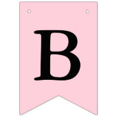 Doop Cross Pink Black Foto Vlaggetjes (Derde vlag)