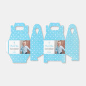 Doop doop religieuze jongen foto bedankdoosjes (Uitgevouwen)