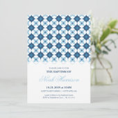 Doop, doop uitnodiging - Jongen Uitnodigen (Staand voorkant)