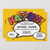 Doop doopplezier Modern stripboek Kaart (Voorkant / Achterkant)