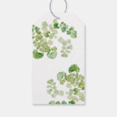 Doop Doping Jongen Meisje Aquarel Groenelementen Cadeaulabel (Achterkant)