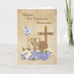 Doop Eerste Communie Bevestiging RCIA Felicitaties Kaart