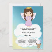 Doop Engel Meisje Kaart (Voorkant)