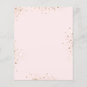 Doop eucalyptus goud blush uitnodiging (Achterkant)