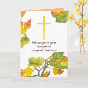 Doop Felicitaties Merk Bijbelvers Christelijk Kaart