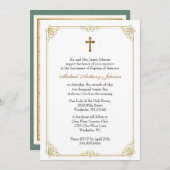 Doop Gezegende Moeder Jezus Roze Blauwe Bloemen Kaart (Voorkant / Achterkant)