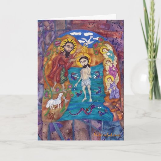 DOOP IN BILBAO --gevouwen vakantie Kaart (Voorkant)