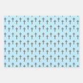 Doop Kerk Kruisvleugels Inpakpapier Vel (Voorkant 2)