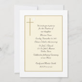 Doop Nodig Sjabloon Kruis en Duif uit Kaart (Achterkant)