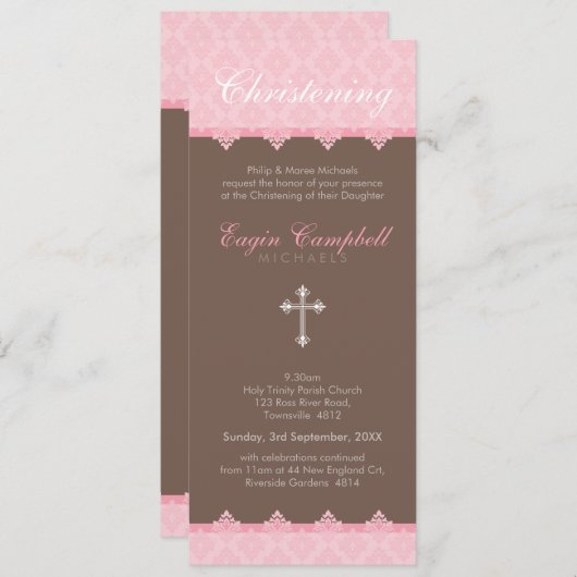 DOOP NODIGT UIT: oh zo mooi 5P Kaart (Voorkant / Achterkant)