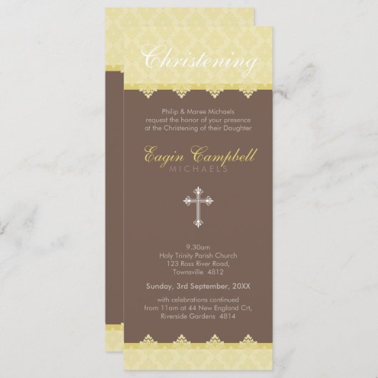 DOOP NODIGT UIT: oh zo mooi 6P Kaart (Voorkant / Achterkant)