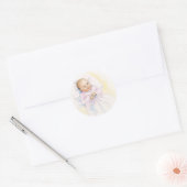 Doop of doop baby ronde sticker (Envelop)