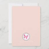 Doop Scrolls in Roze en Goud Kaart (Achterkant)