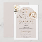 Doop van Boho met een beer in de wolken Kaart (Voorkant / Achterkant)