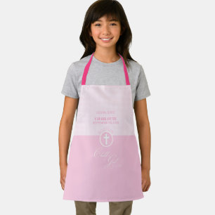 Doop van de Goddochter Roze Kind van God Gepersona Schort