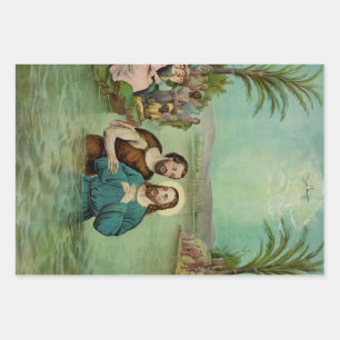 Doop van Jezus Christus Inpakpapier Vel